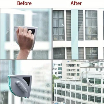 Double-Sided Magnetic Window Glass Cleaner