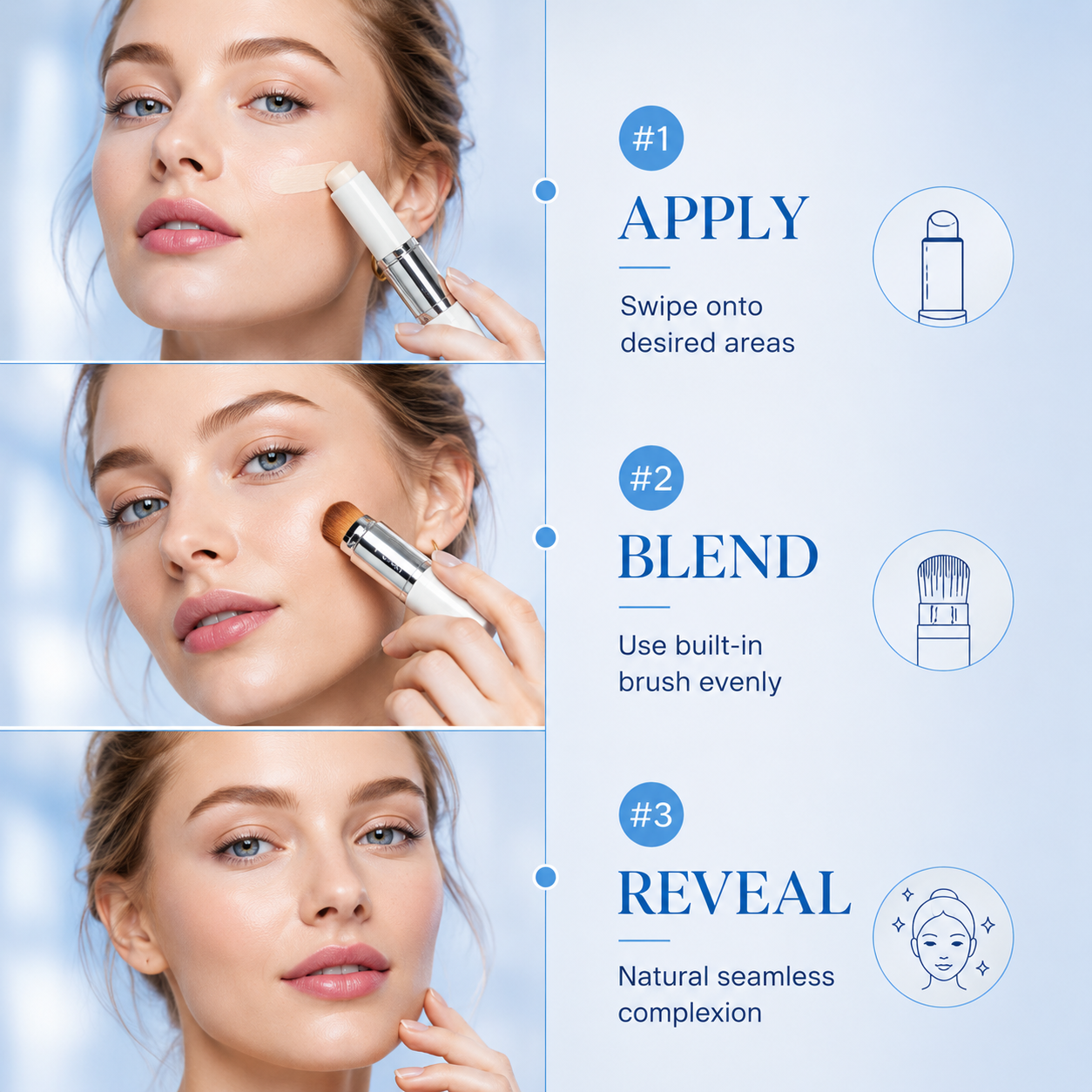 2 in 1 Colour Changing Foundation Stick