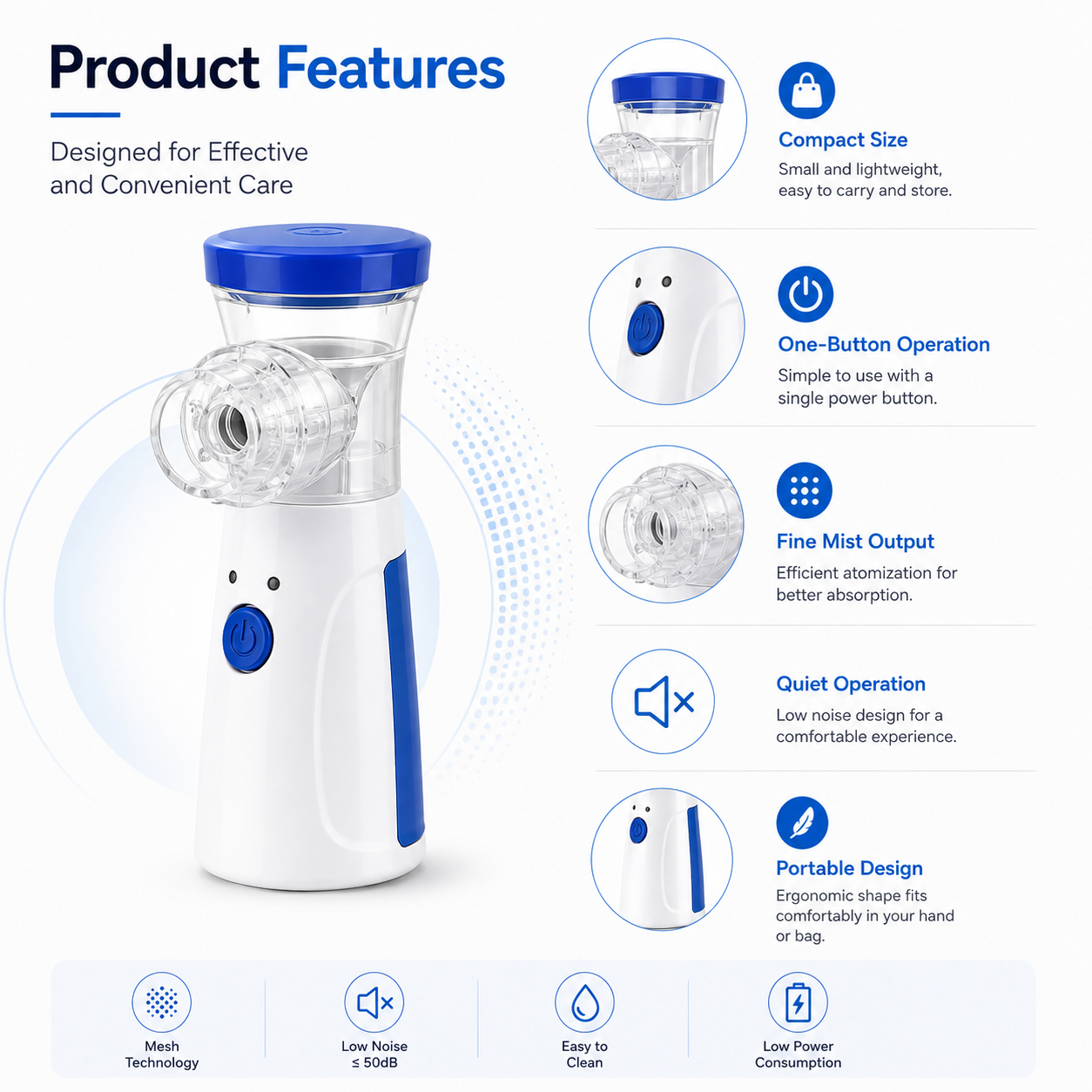 BreathEase Mesh Nebulizer